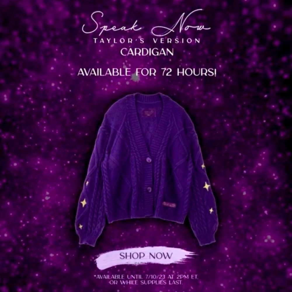 COPY - Speak Now Taylor’s Version Cardigan